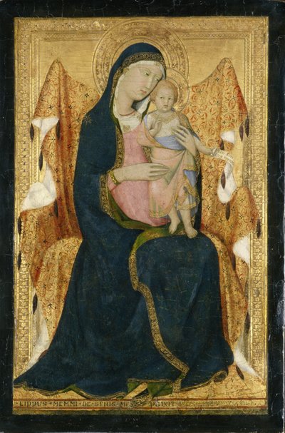 Enthroned Madonna with Child by Lippo Memmi